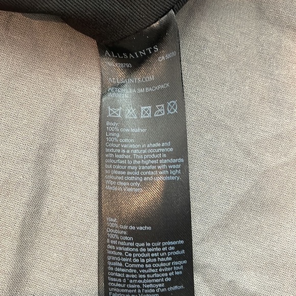 AllSaint Convertible Leather Purse/Backpack - Picture 10 of 13